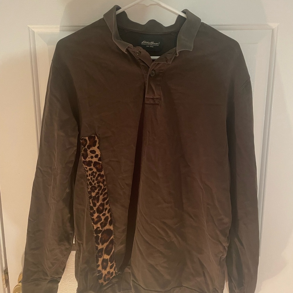 Upcycled Eddie Bauer Polo Shirt